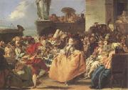Giovanni Battista Tiepolo Carnival Scene or the Minuet (mk05) USA oil painting reproduction